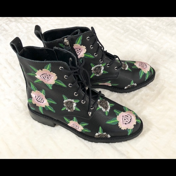 Rebecca Minkoff Gerry Embroidered LeatherBoots - Picture 3 of 8